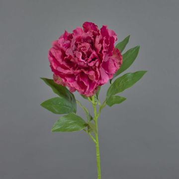 Pivoine en tissu DIVIN, rose fuchsia, 65cm Pivoine en tissu DIVIN, rose fuchsia, 65cm