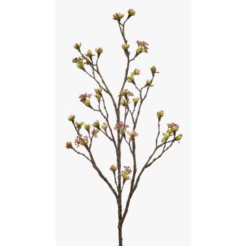Branche d'érable artificielle LIUVA avec fleurs, rose, 110cm
