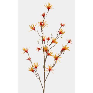 Branche d'hamamélis artificiel TEMUCO, jaune-orange, 120cm