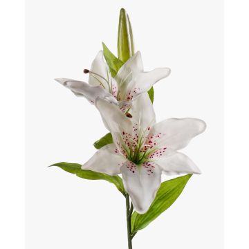 Branche de lys tigré artificiel EMIKO, blanc, 65cm