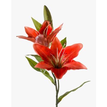 Branche de lys tigré artificiel EMIKO, orange, 65cm