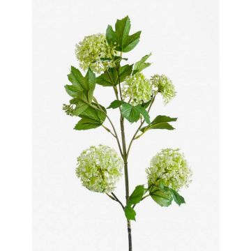 Fleur de boule de neige artificielle JUVIA, vert, 75cm