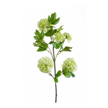 Fleur de boule de neige artificielle JUVIA, vert, 75cm