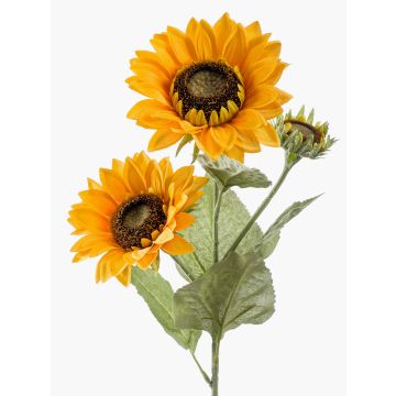 Tournesol artificiel IVONA, jaune, 90cm, Ø6-17cm