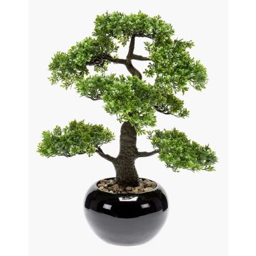 Bonsaï Ficus artificiel ASHER en pot en céramique, 45cm