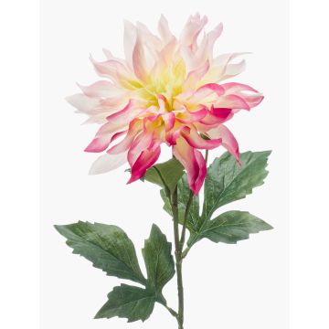 Dahlia artificiel CINTHIA, rose-blanc, 60cm Dahlia artificiel CINTHIA, rose-blanc, 60cm