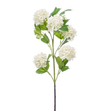Fleur de boule de neige artificielle FONTE, crème, 75cm