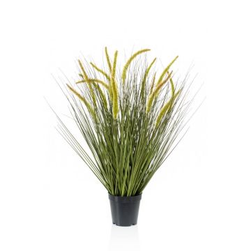 Vulpin artificiel CAREL avec panicules, vert, 70cm
