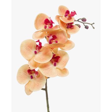 Tige d'orchidée Phalaenopsis en soie NEITH, orange-rose fuchsia, 85cm