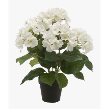 Hortensia artificiel JONE, crème, 40cm