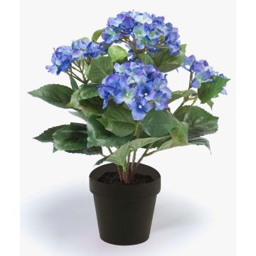 Hortensia en tissu LAIDA, bleu, 35cm, Ø7-10cm