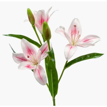 Lys en tissu KIMIKO, rose, 60cm