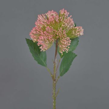 Fleur de sédum artificielle JICAMA, rose-blanc, 45cm