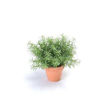 Romarin artificiel JOSHUA en pot en argile, vert, 23cm, Ø17cm