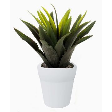 Agave artificiel SEDA en pot en céramique, vert, 25cm, Ø25cm
