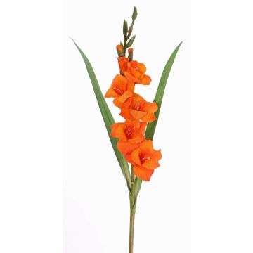 Glaïeul artificiel ELEA, orange, 85cm, Ø3-10cm