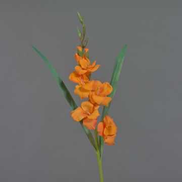 Glaïeul artificiel ELEA, orange, 85cm, Ø3-10cm