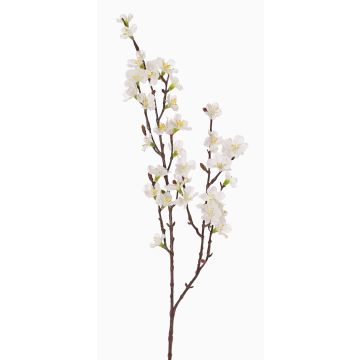 Branche de cerisier artificielle ARIELLE avec fleurs, blanc, 75cm