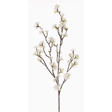 Branche de cerisier artificielle ARIELLE avec fleurs, blanc, 95cm