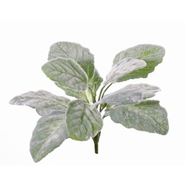 Sauge argentée artificielle MELLIE sur piquet, vert-blanc, 25cm