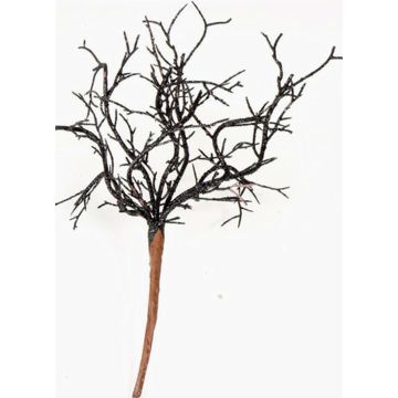 Corail artificiel SPUNKY sur piquet, paillettes, noir, 20cm Corail artificiel SPUNKY sur piquet, paillettes, noir, 20cm
