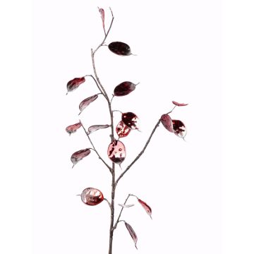 Branche de lunaire artificielle SALEM, rouge-argent, 90cm