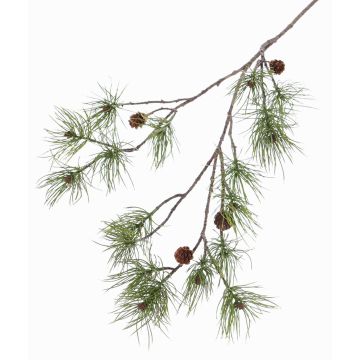 Fausse branche de pin PIXY avec pommes de pin, 110cm