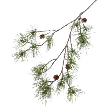 Fausse branche de pin PIXY avec pommes de pin, 110cm