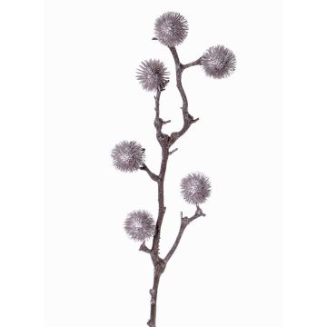Branche de chardon artificiel ROBBY, argenté, 80cm, Ø4cm