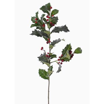Branche de houx artificielle TIBAR avec baies, vert, 75cm Branche de houx artificielle TIBAR avec baies, vert, 75cm