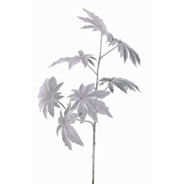 Branche artificiel de papaye NUBIE, givrée, grise, 70cm
