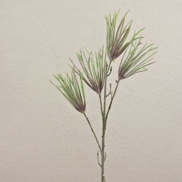 Branche de pin artificielle PEER, paillettes, vert, 80cm