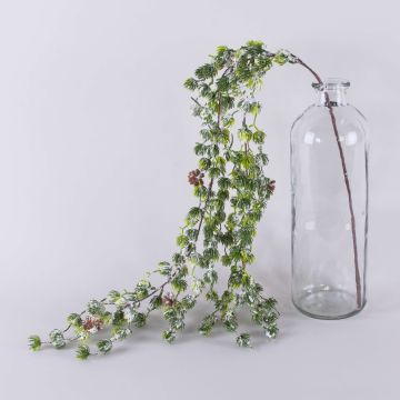 Branche de mélèze décorative WINTHIR, pommes de pin, enneigée, vert, 100cm