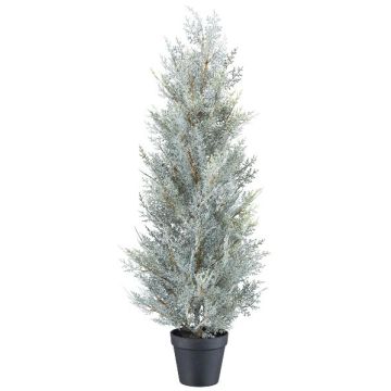 Arbre décoratif Cyprès CALOT en pot décoratif, gris, 80cm