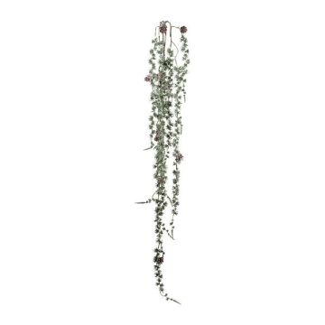 Suspension artificielle en mélèze JALPRE, pommes de pin, effet givré, vert-blanc, 165cm Suspension artificielle en mélèze JALPRE, pommes de pin, effet givré, vert-blanc, 165cm