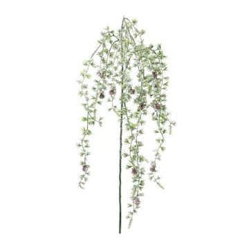 Branche artificielle Cèdre VOLDEN avec des pommes de pin, givré, blanc-vert, 130cm Branche artificielle Cèdre VOLDEN avec des pommes de pin, givré, blanc-vert, 130cm