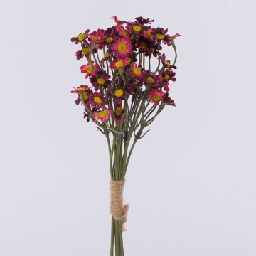 Fleur artificielle Botte de chrysanthèmes WEMKE, rouge bourgogne, 35cm Fleur artificielle Botte de chrysanthèmes WEMKE, rouge bourgogne, 35cm