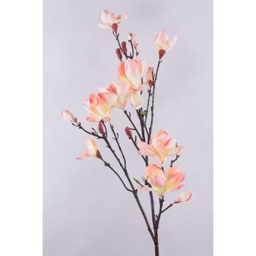 Branche de magnolia artificielle YONA, rose-jaune, 130cm Branche de magnolia artificielle YONA, rose-jaune, 130cm