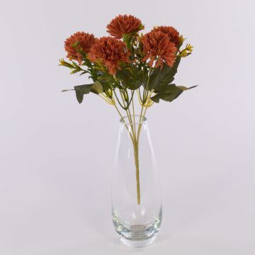 Dahlia décoratif SALAMITUS sur piquet, orange, 30cm Dahlia décoratif SALAMITUS sur piquet, orange, 30cm