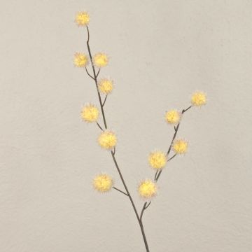 Branche de gomphocarpus physocarpus artificielle ELAENA, fruits, beige-violet, 100cm