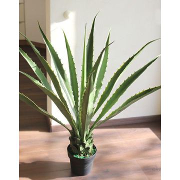 Agave furcraea gigantea artificiel CHERIE, vert-gris, 80cm