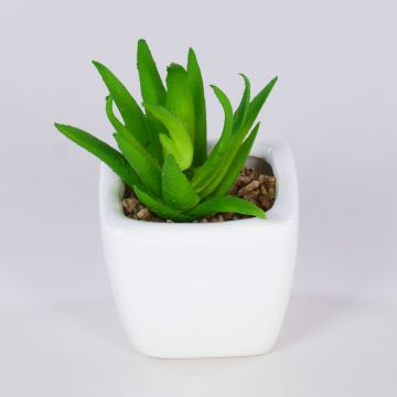 Agave americana artificiel KATNISS, pot en céramique, vert, 8cm
