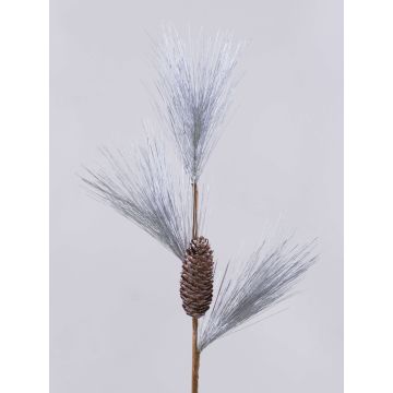 Branche de pin artificielle LAIDYS avec pives, argent, 80 cm Branche de pin artificielle LAIDYS avec pives, argent, 80 cm