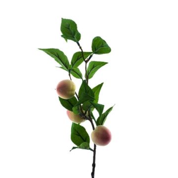 Branche de pêcher artificielle MILANI avec des fruits, rouge-jaune, 40cm