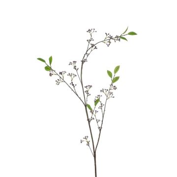 Branche décorative de gaultheria PAUAHI avec des baies, lilas-blanc, 140cm Branche décorative de gaultheria PAUAHI avec des baies, lilas-blanc, 140cm