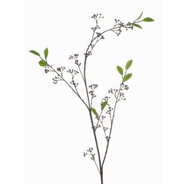 Branche décorative de gaultheria PAUAHI avec des baies, lilas-blanc, 140cm