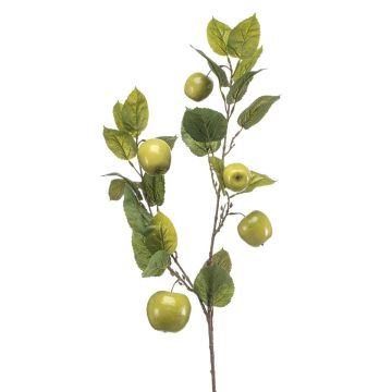 Fausse branche de pommier NICOLETTA avec des fruits, vert, 85cm