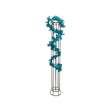 Guirlande de sapin noble en plastique DOROTHEA, turquoise, 270cm, Ø20cm