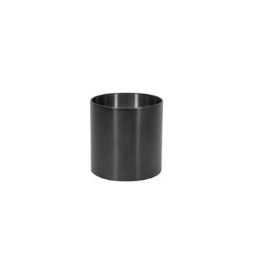Cache-pot en acier inoxydable ALVARO avec roulettes, anthracite, 41,5cm, Ø40cm
