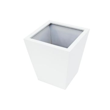 Pot ORNELLO, blanc, 50x45x45cm